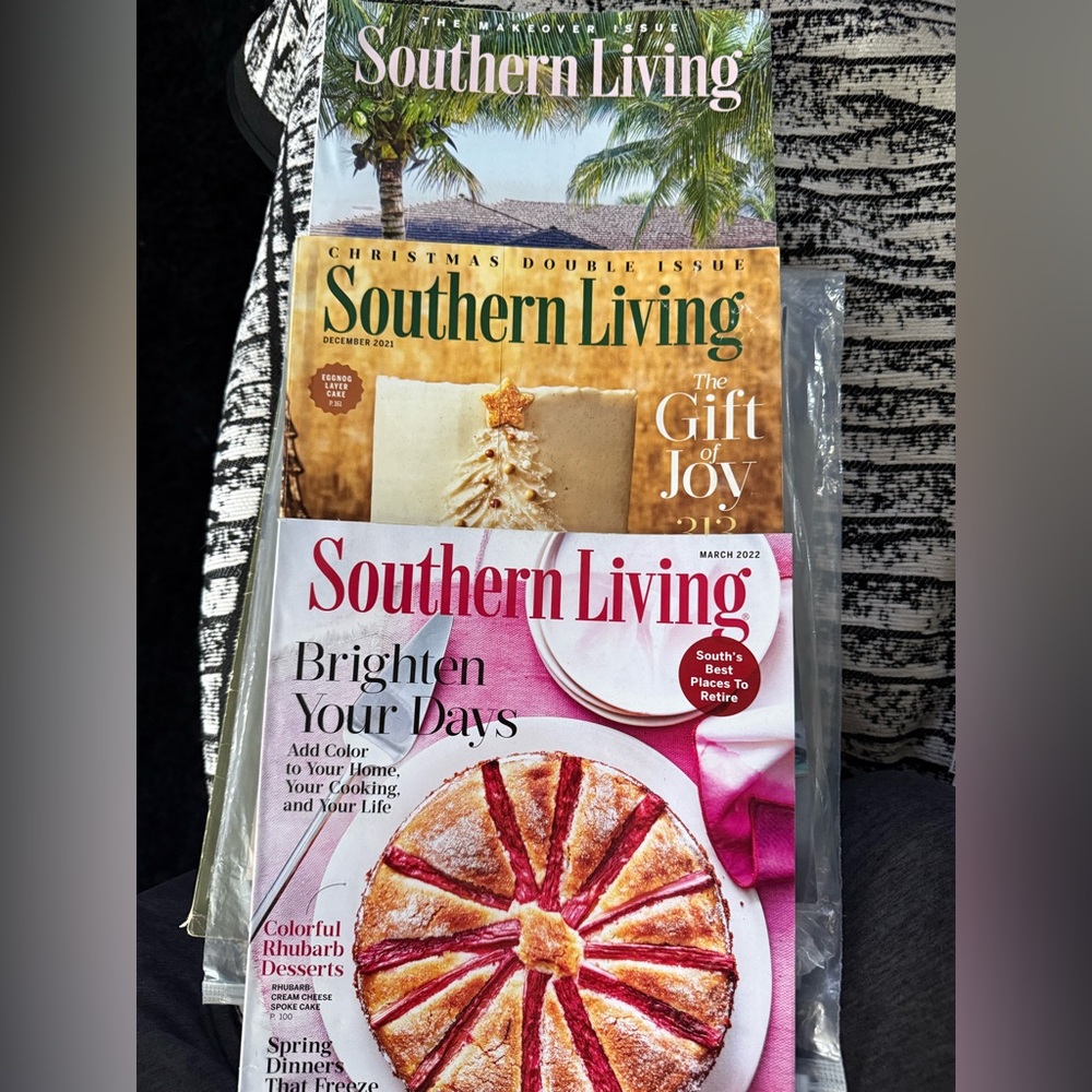 Southern Living March Magazine Spring Recipes, Home Decor, Rhubarb Dessert Issue